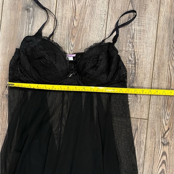 Y2K Vintage Intimate Attitudes Black Babydoll Lingerie – Size 3X - Picture 6 of 11